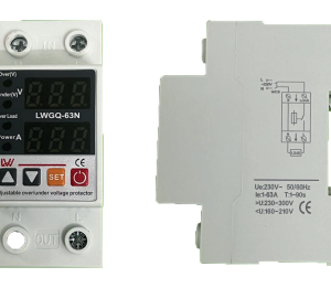 Dispositif de protection contre la surtension et la sous-tension réglable sur rail Din 63A 230V REF : LWGQ-63N