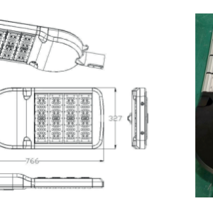 Lanterne éclairage public 200W à LED Réf : LED200GN